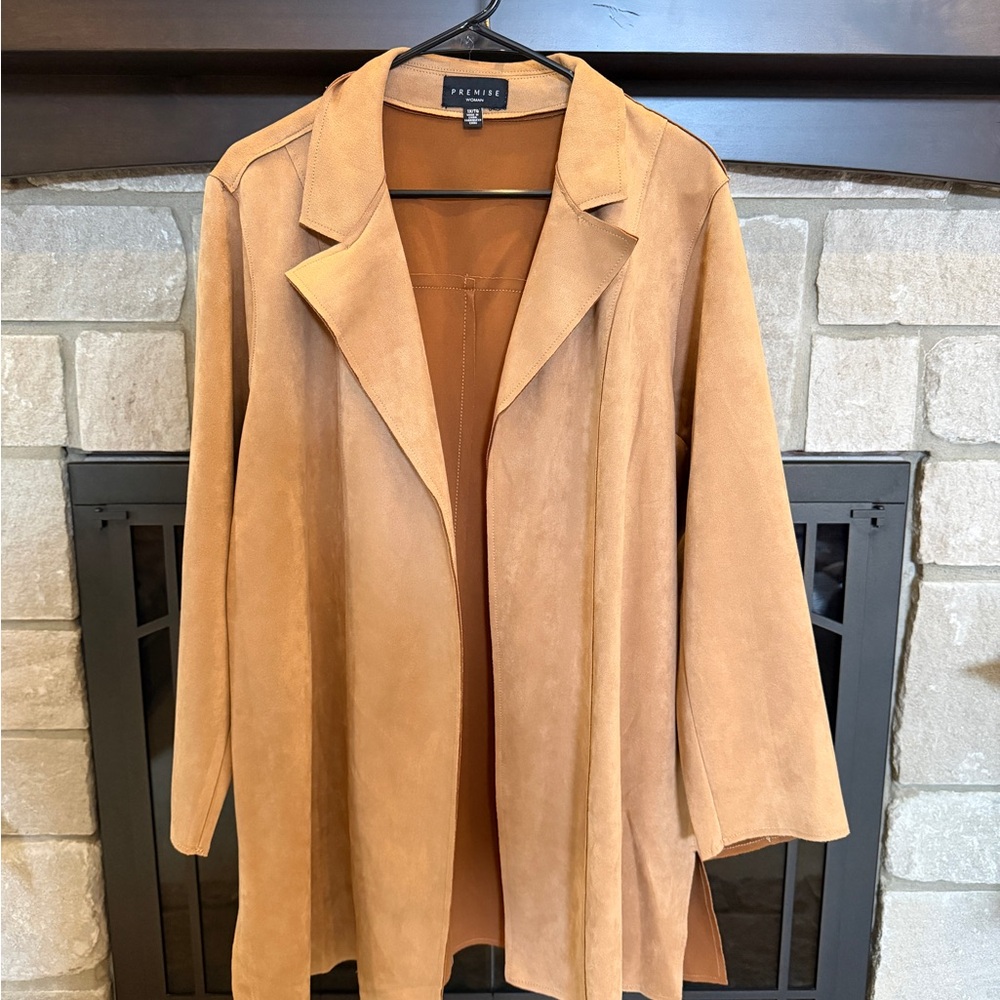 Women's Tan Suede Jacket